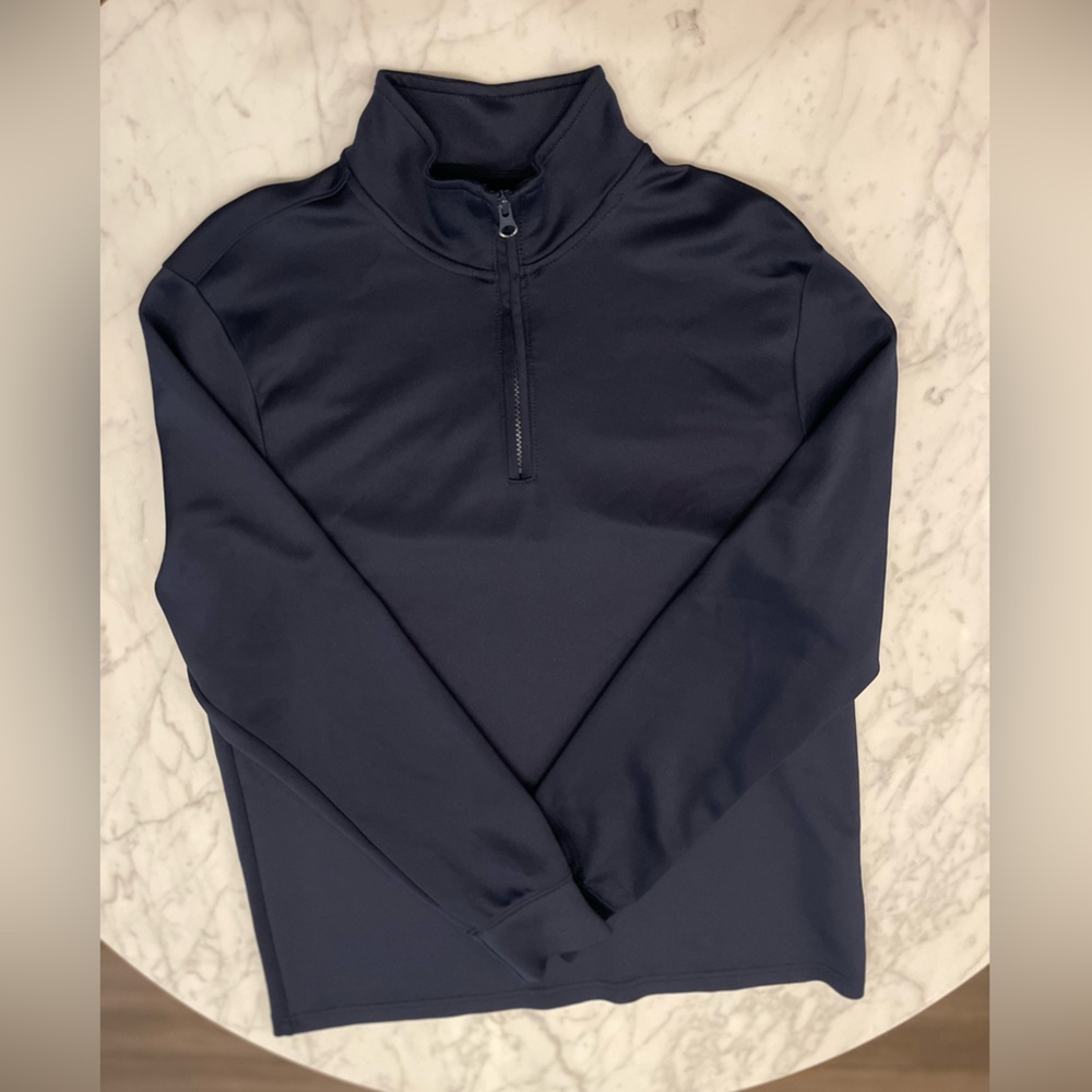 Lands' End Men's Dark Blue Half-Zip Jacket
